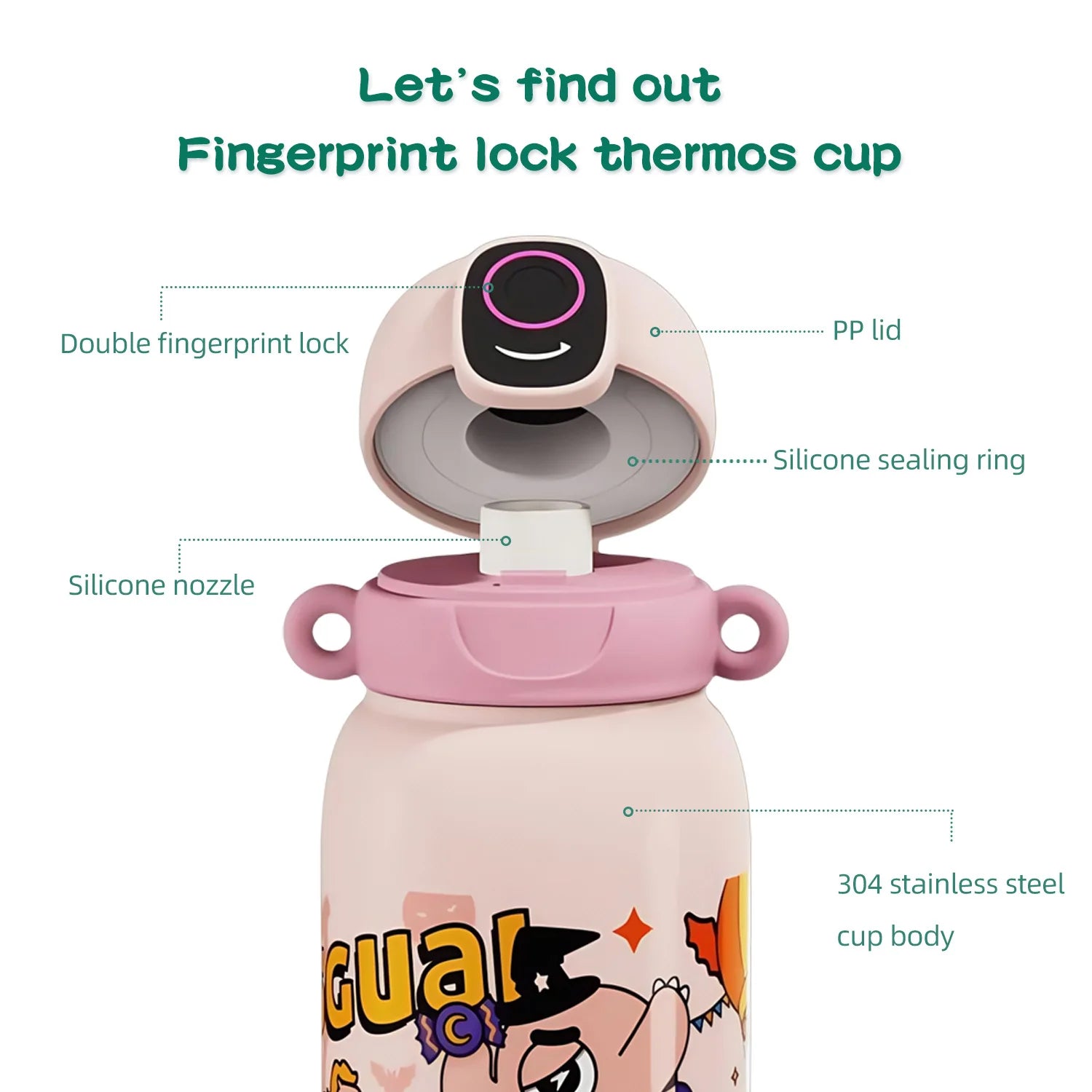 kids smart fingerprint bottle