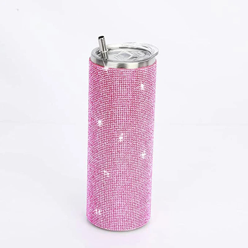 Bling Stainless Steel Glitter Water Bottles Diamond Insulated