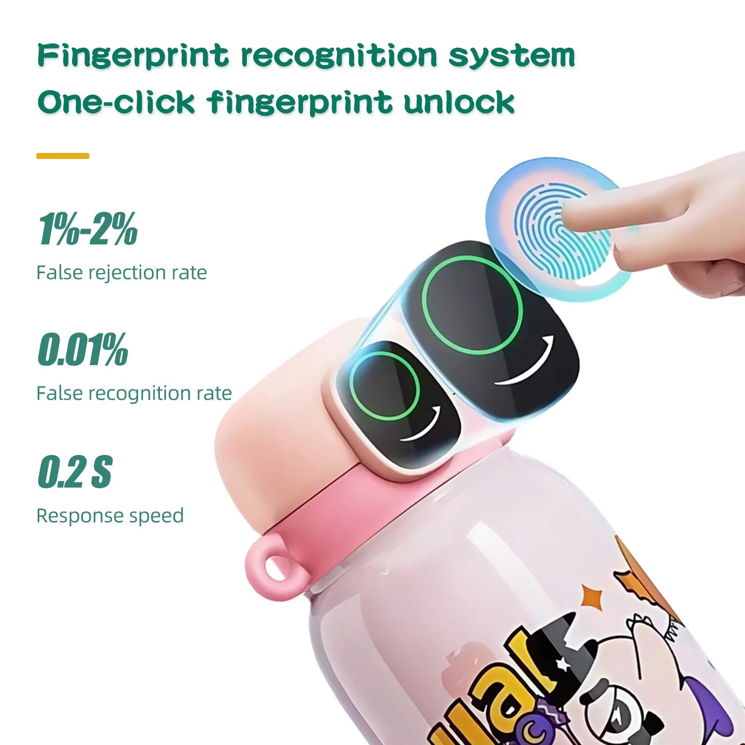 kids smart fingerprint bottle