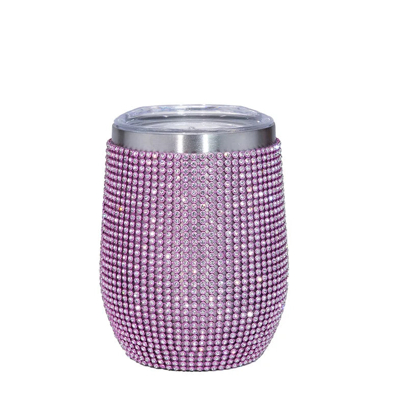 Bling Stainless Steel Glitter Water Bottles Diamond Insulated